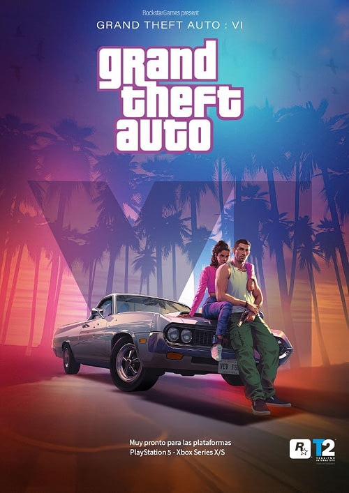 Grand Theft Auto VI cover art by Maxime Warcollier Behance